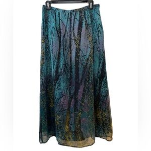 🍁Melanie Lyne Elegant Multicolor Maxi Skirt, size 6